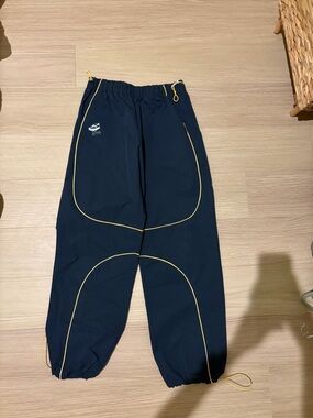 Together Navy Track Joggers with Yellow Piping